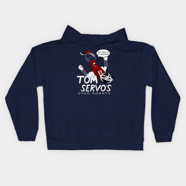 Tom Servo's Used Robots Kids Hoodie by DurMan